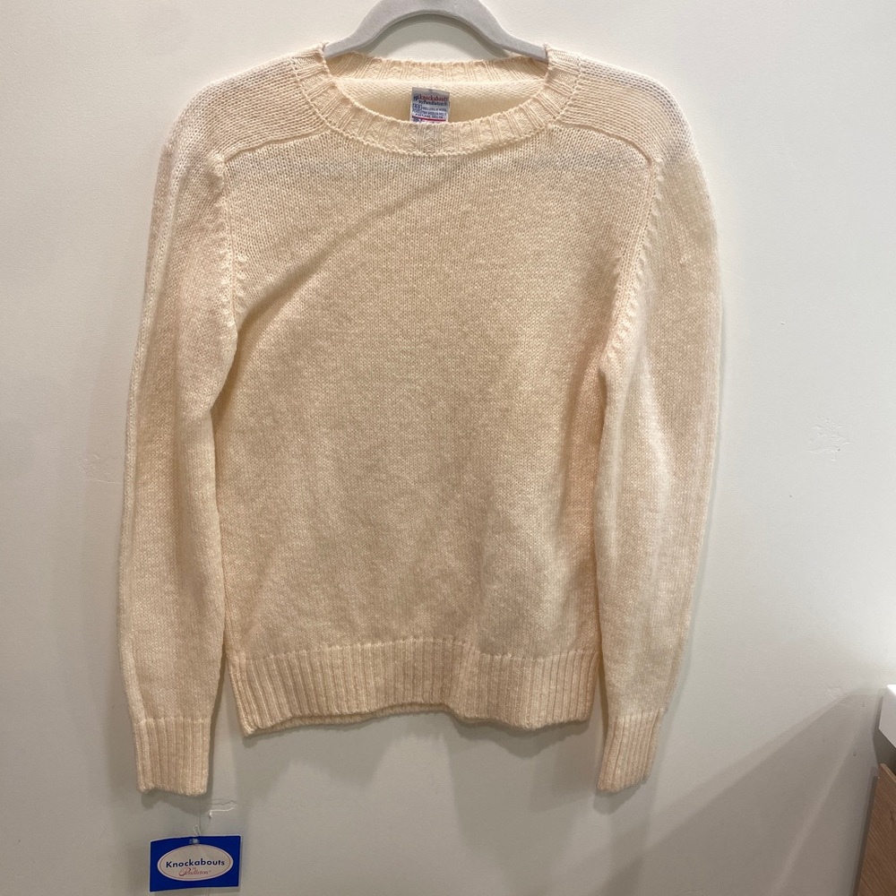Vintage Pendleton white wool sweater with tag size small